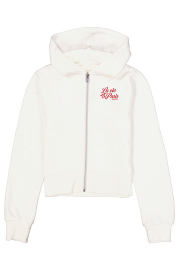 Kapuzenjacke mit Brust- und Rückenprint
