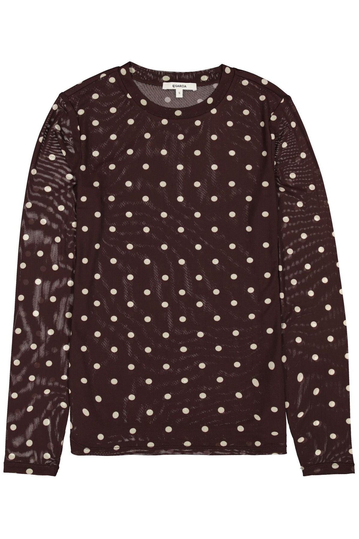 Garcia Langarmshirts  braun