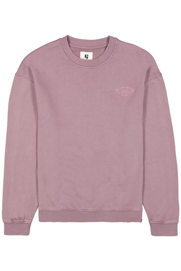 Oversized Pullover mit besticktem Textdruck
