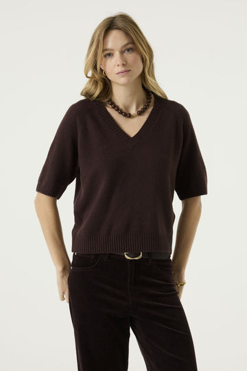 Pullover mit lässiger Passform und V-Neck