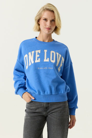 Sweater mit Textdruck