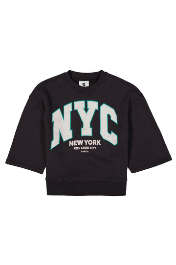 Sweater mit auffälligem Textdruck