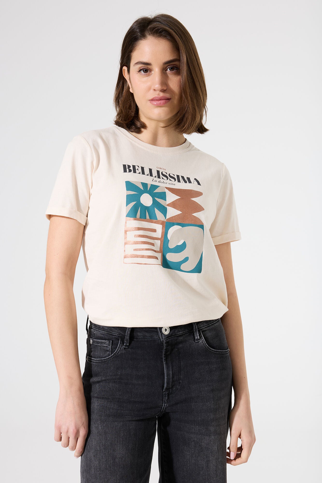 Garcia T-Shirts  beige