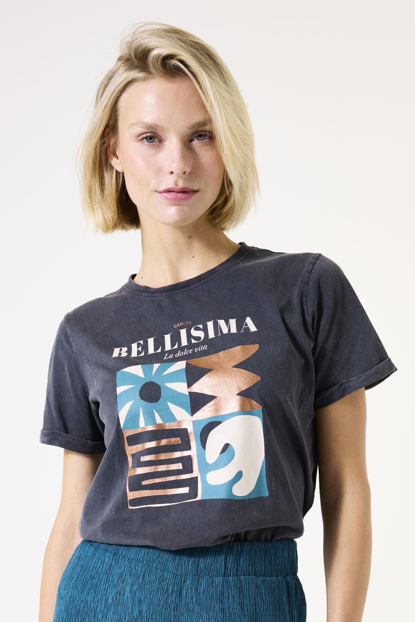 Garcia T-Shirts  dunkelgrau
