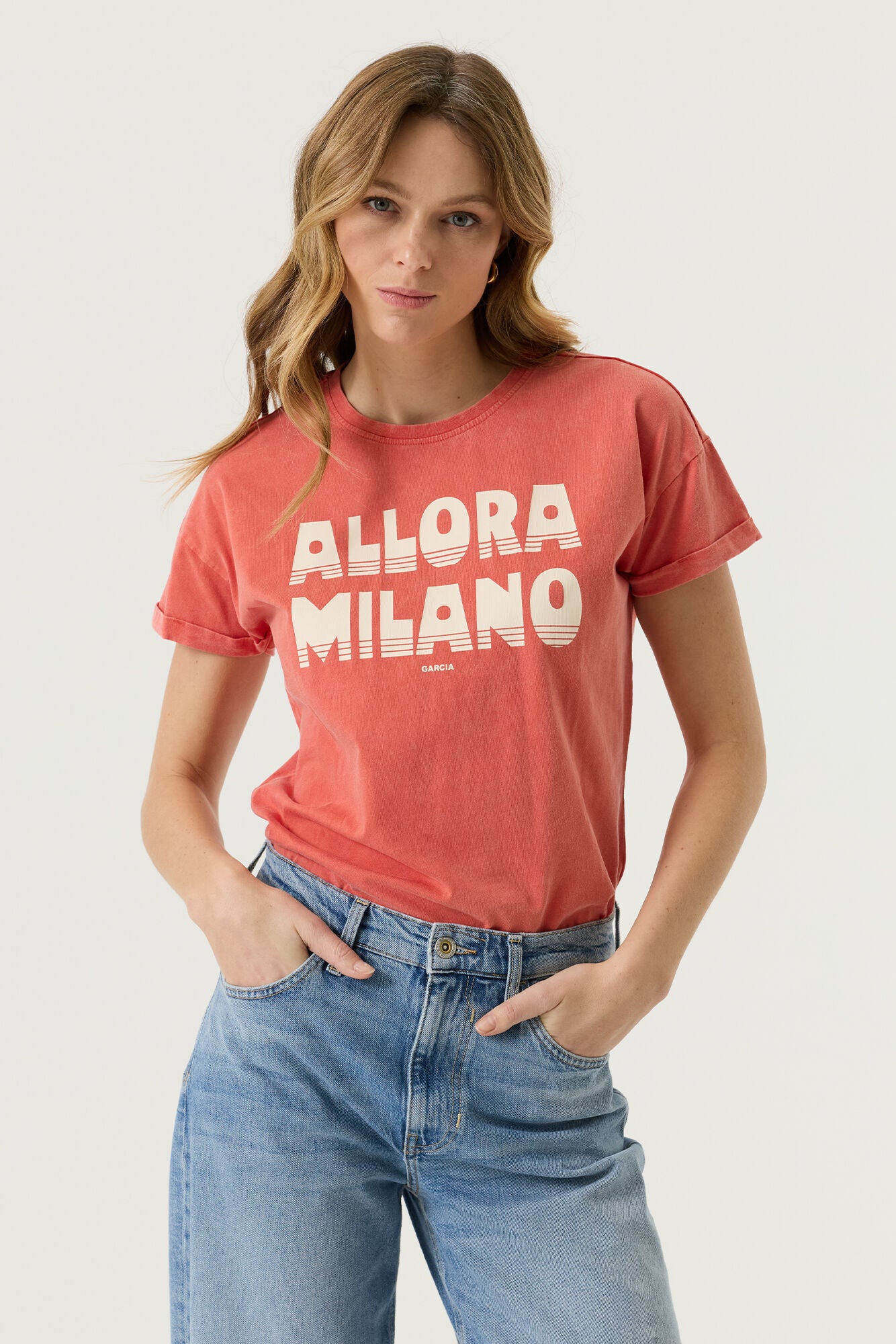 Garcia T-Shirts  rot