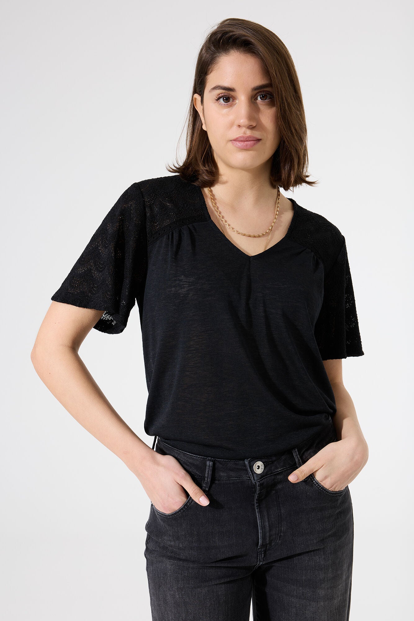 Garcia T-Shirts  schwarz