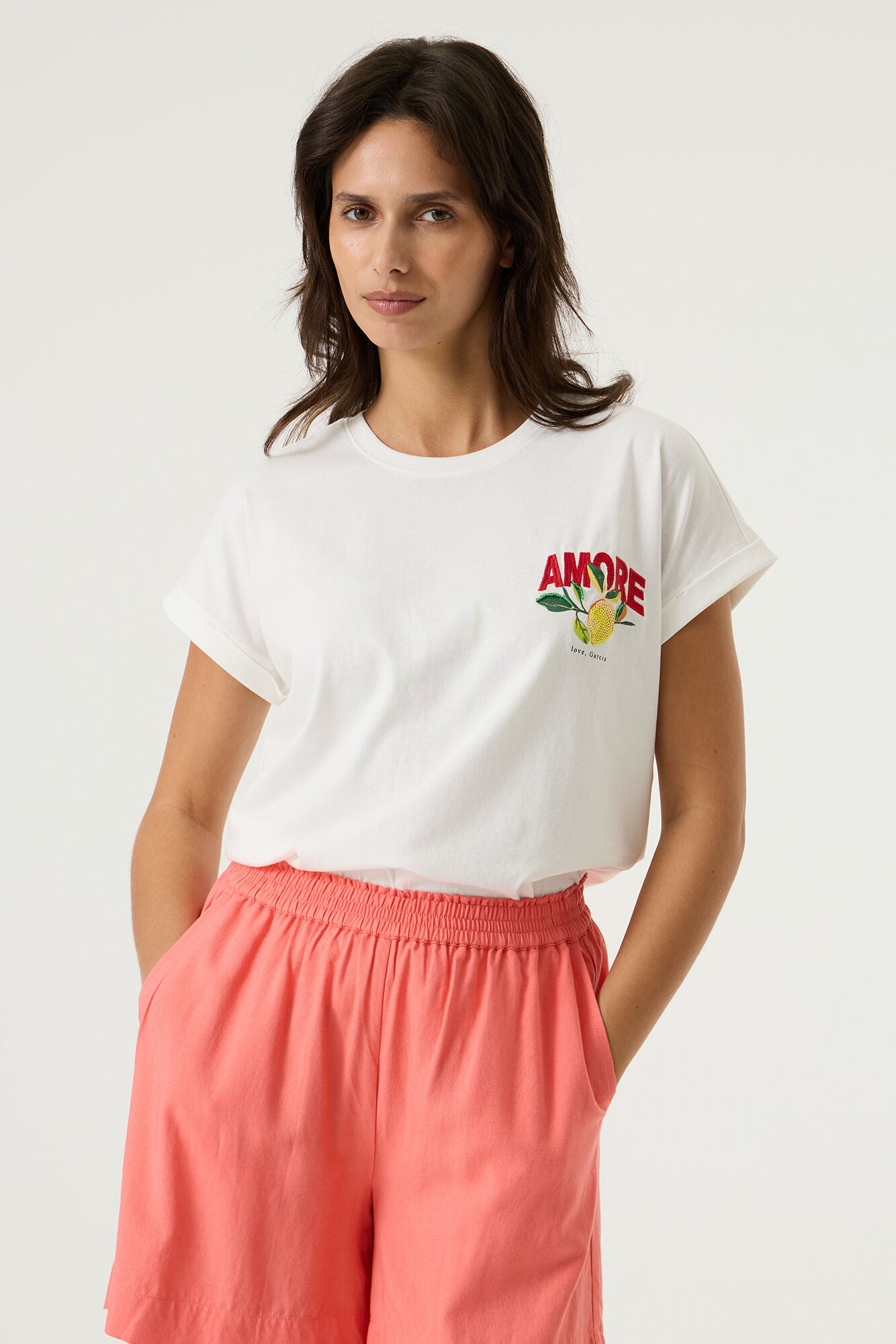 Garcia T-Shirts  weiß