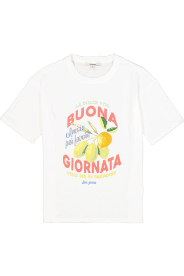 T-Shirt mit Brustdruck
