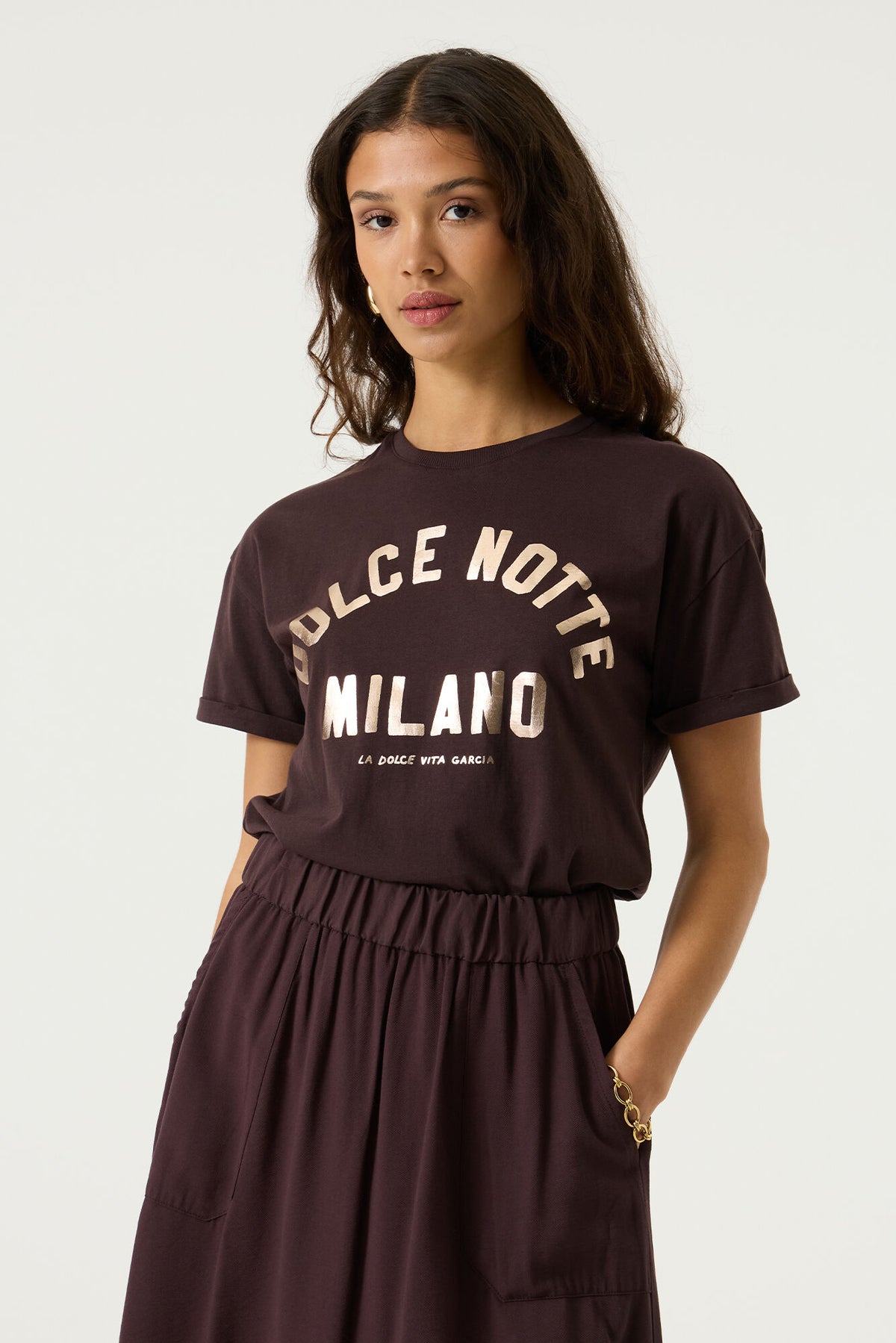 Garcia T-Shirts  braun