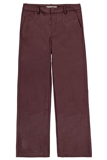 Wide-Leg-Hose im Lederlook