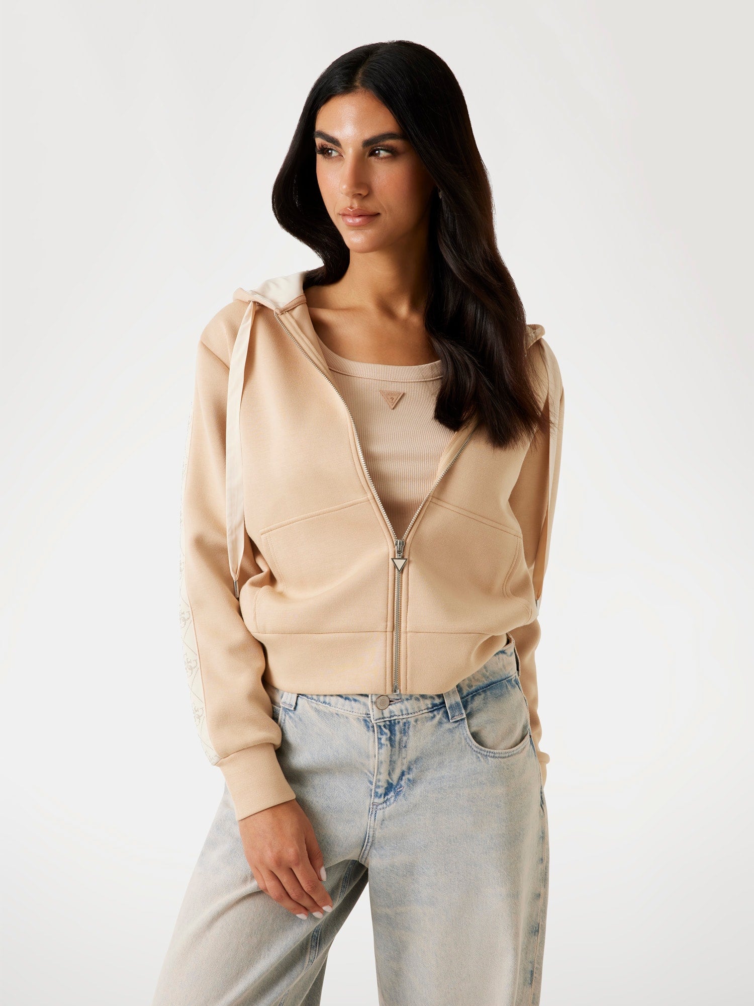 Guess Sweatjacken  beige