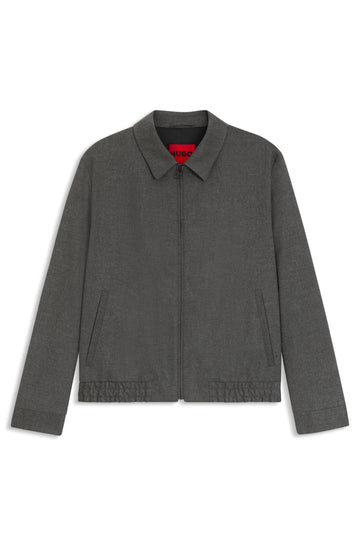 Melierte Slim-Fit Jacke