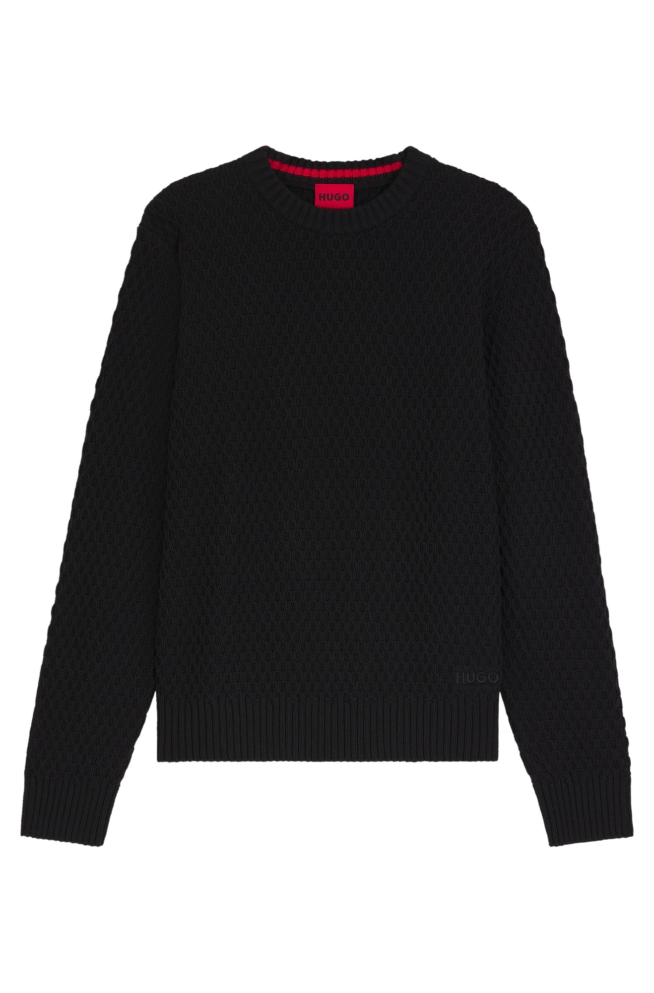 HUGO Pullover  schwarz