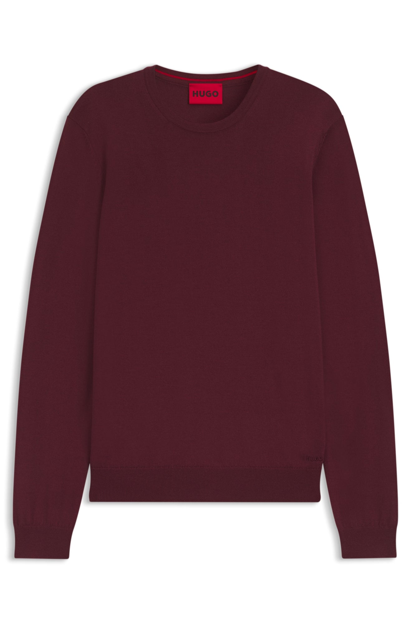 HUGO Pullover  dunkelrot