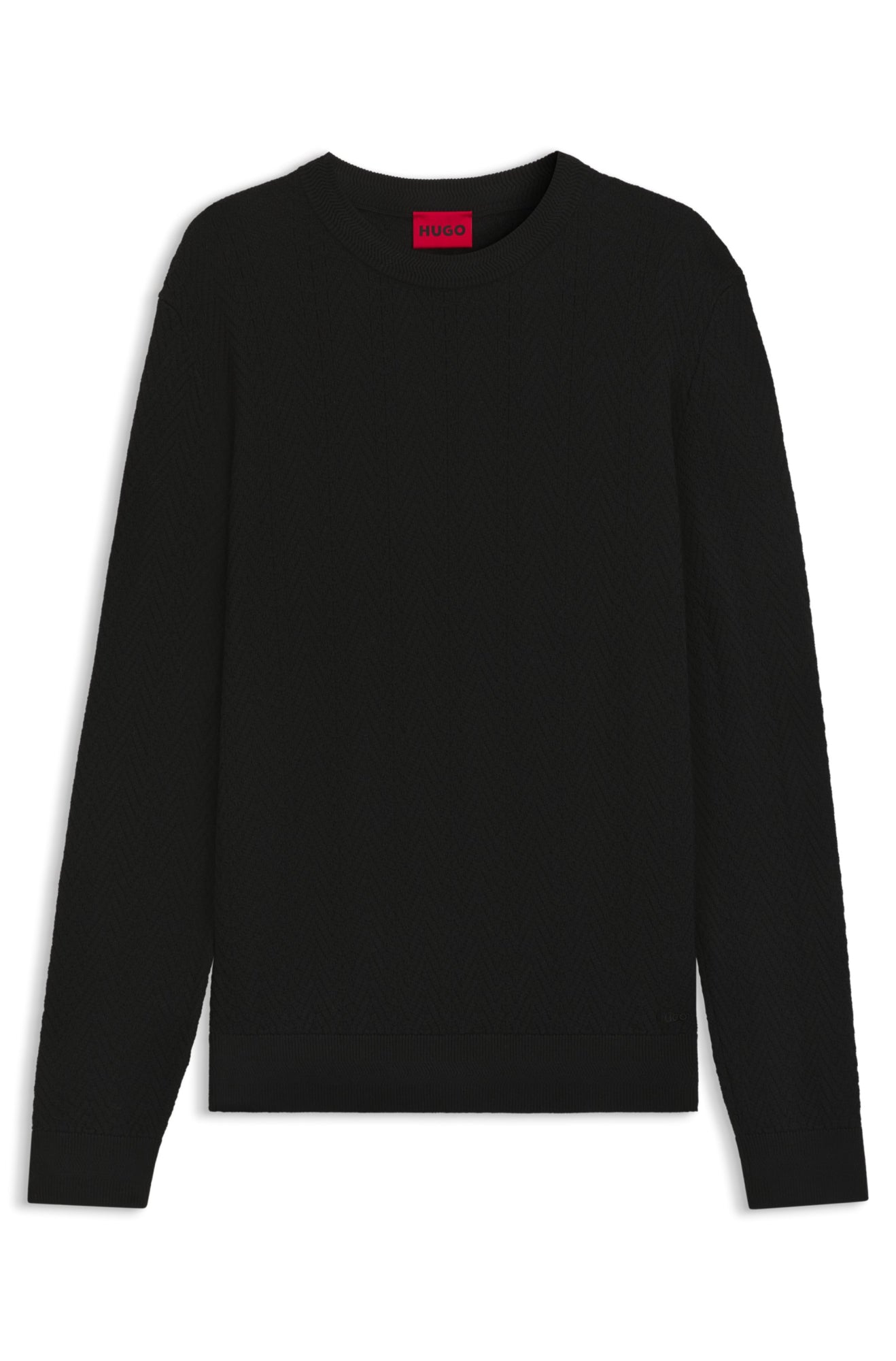 HUGO Pullover  schwarz