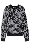 HUGO Pullover  schwarz