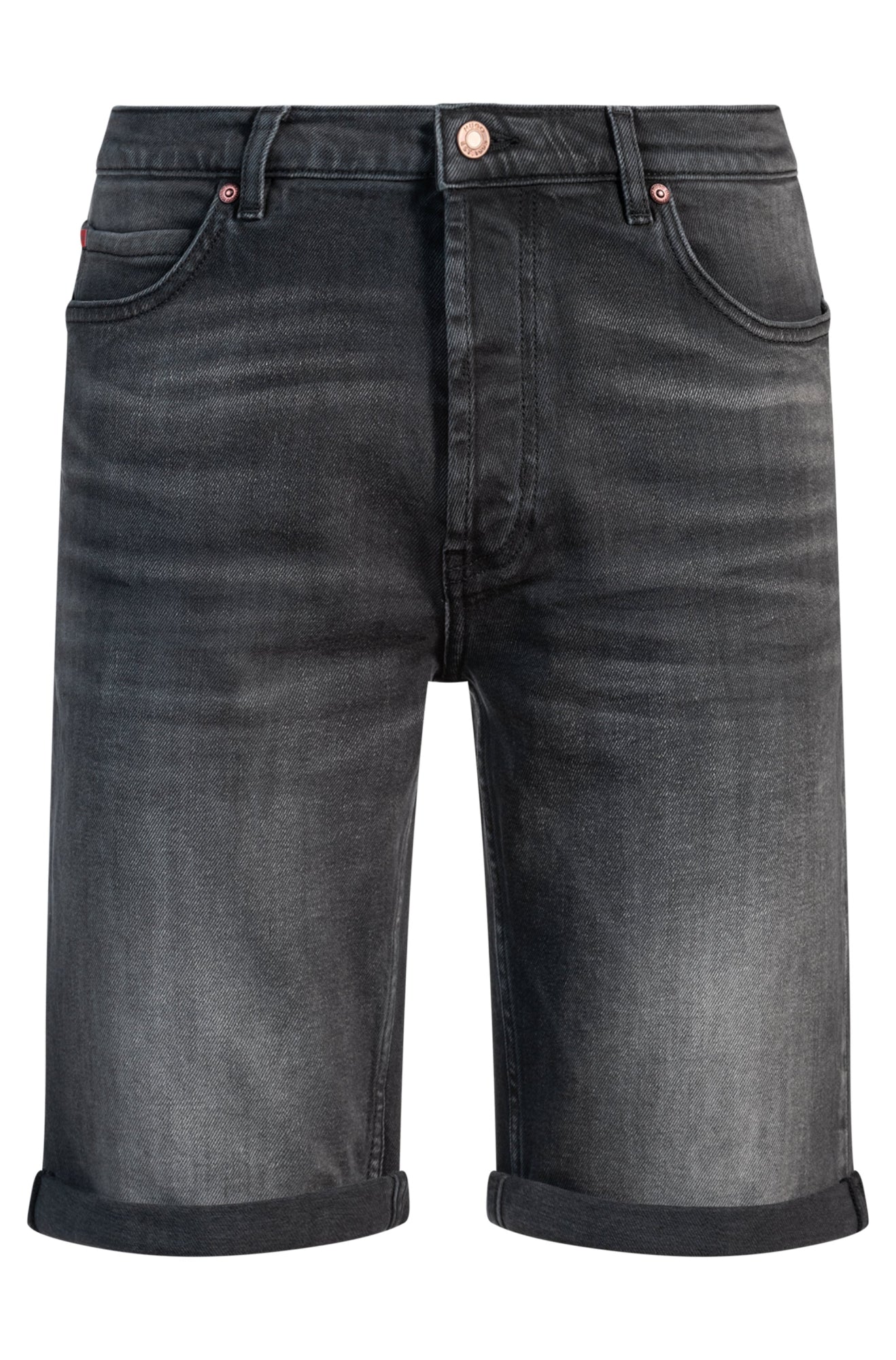 HUGO Jeansshorts  schwarz