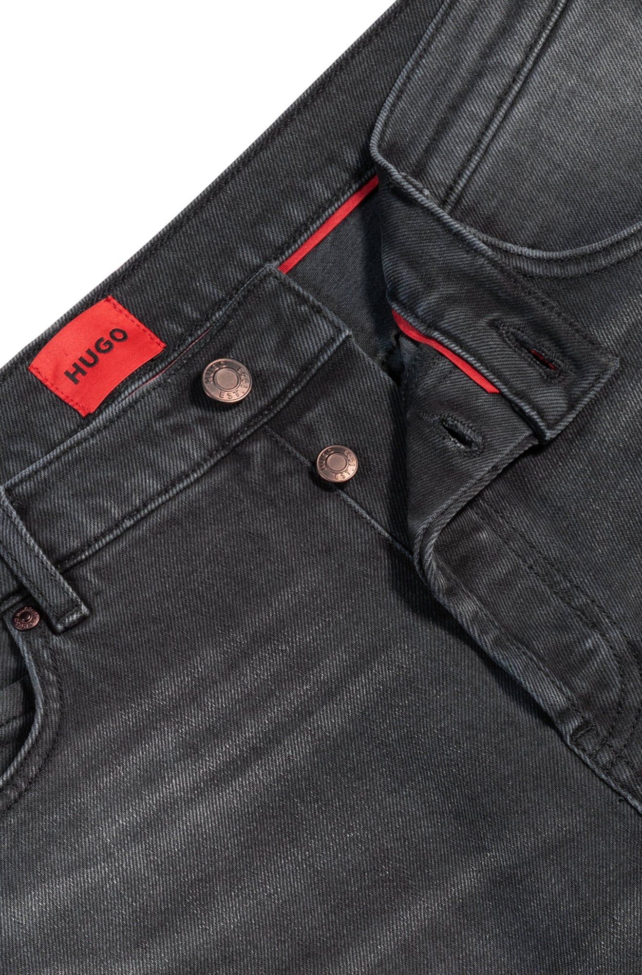 HUGO Jeansshorts  schwarz