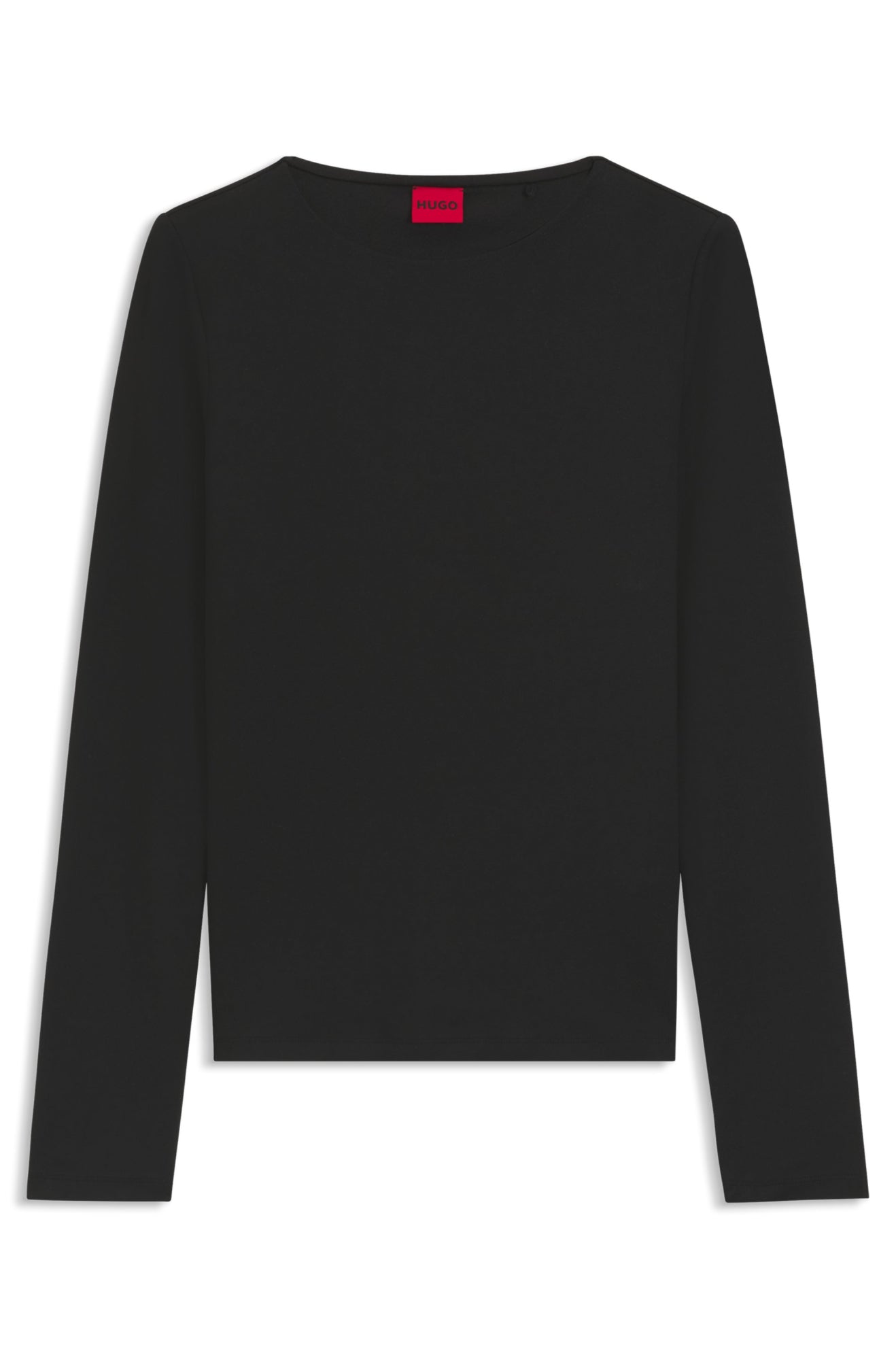 HUGO Langarmshirts  schwarz