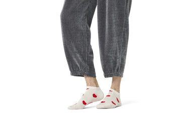 Sneakersocken mit Herzmuster