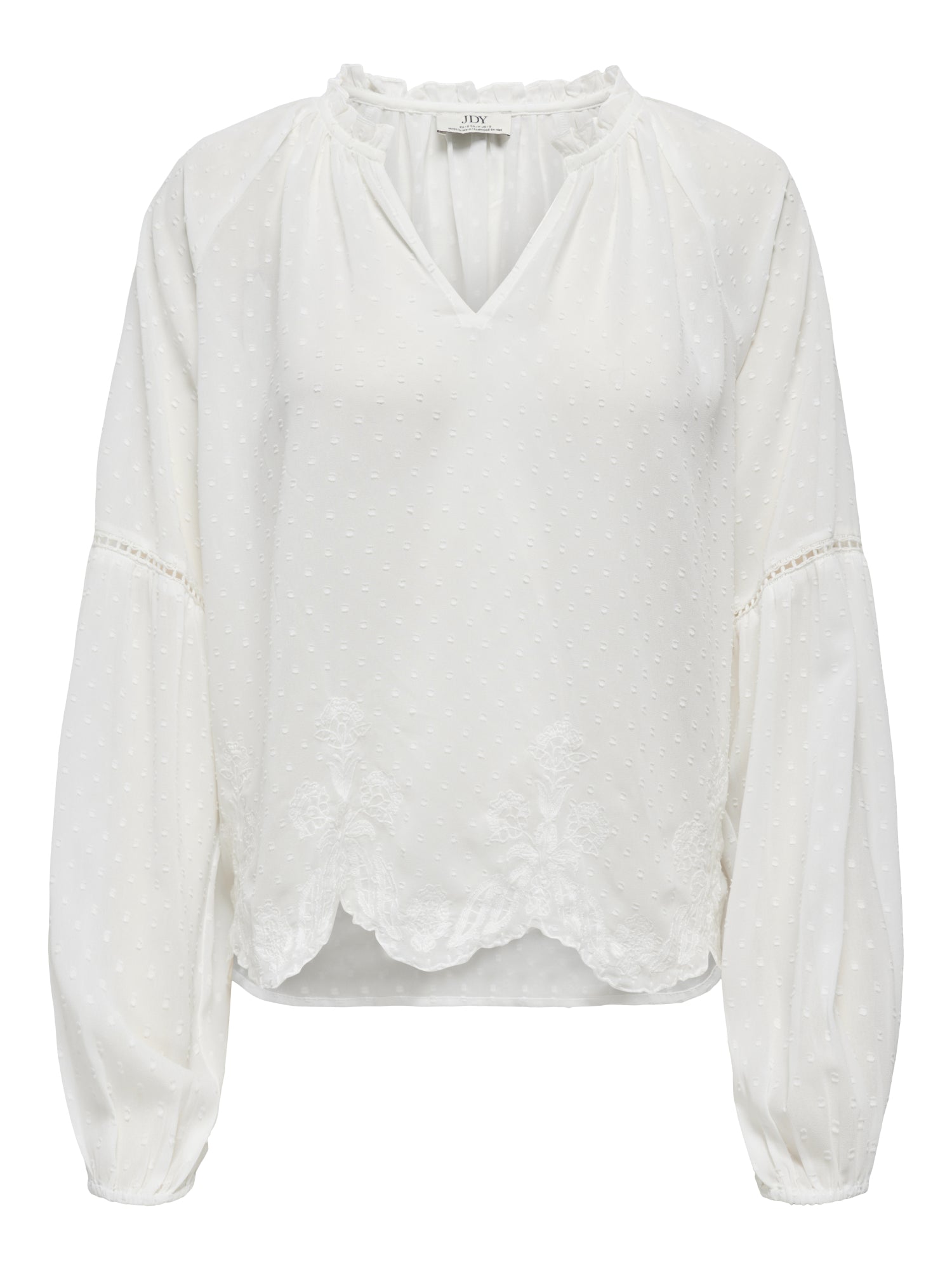 JDY Blusen  hellgrau