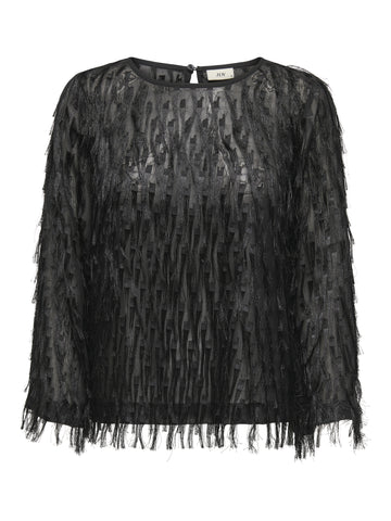 Bluse mit Fransen