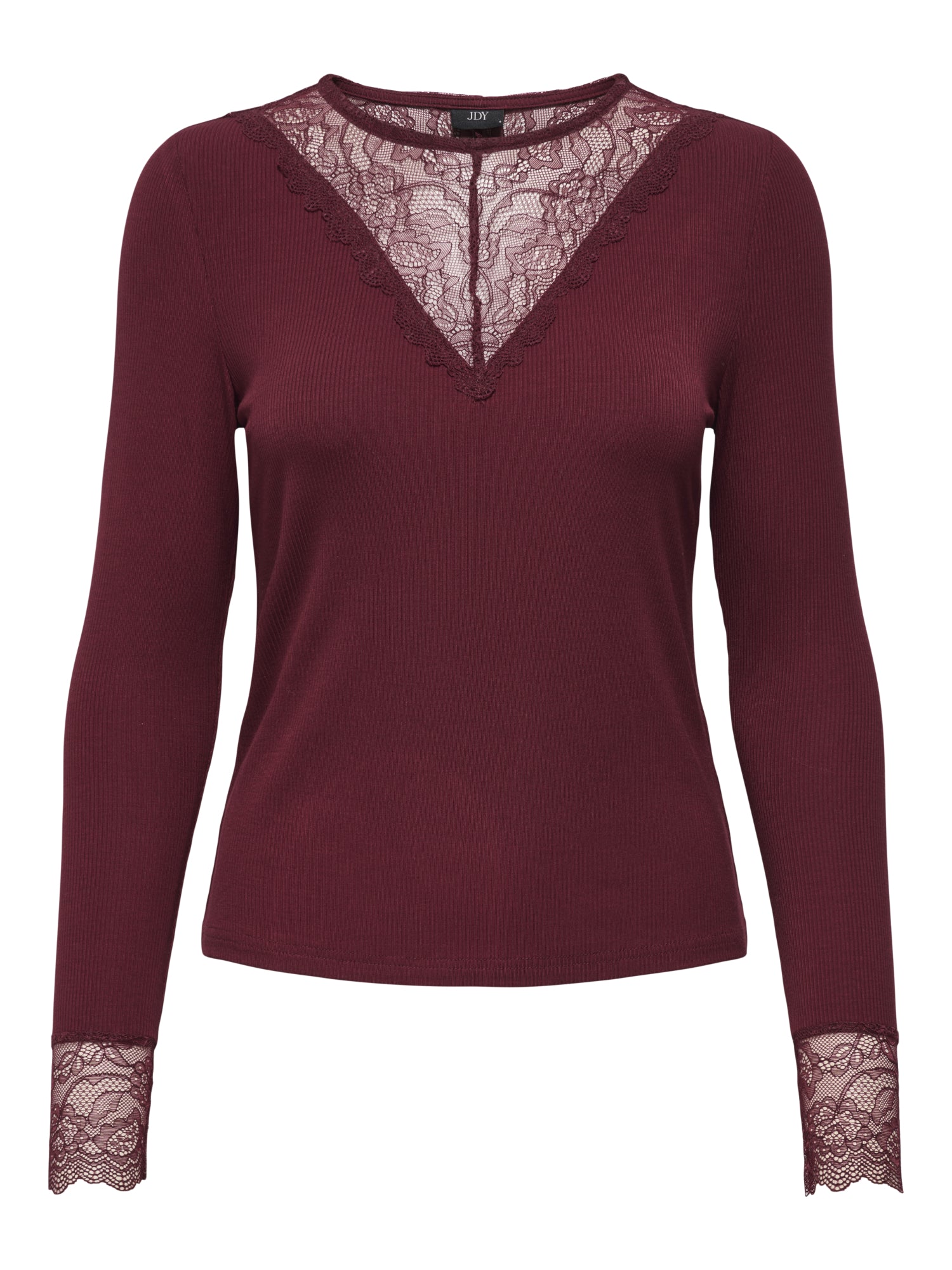 JDY Langarmshirts  bordeaux