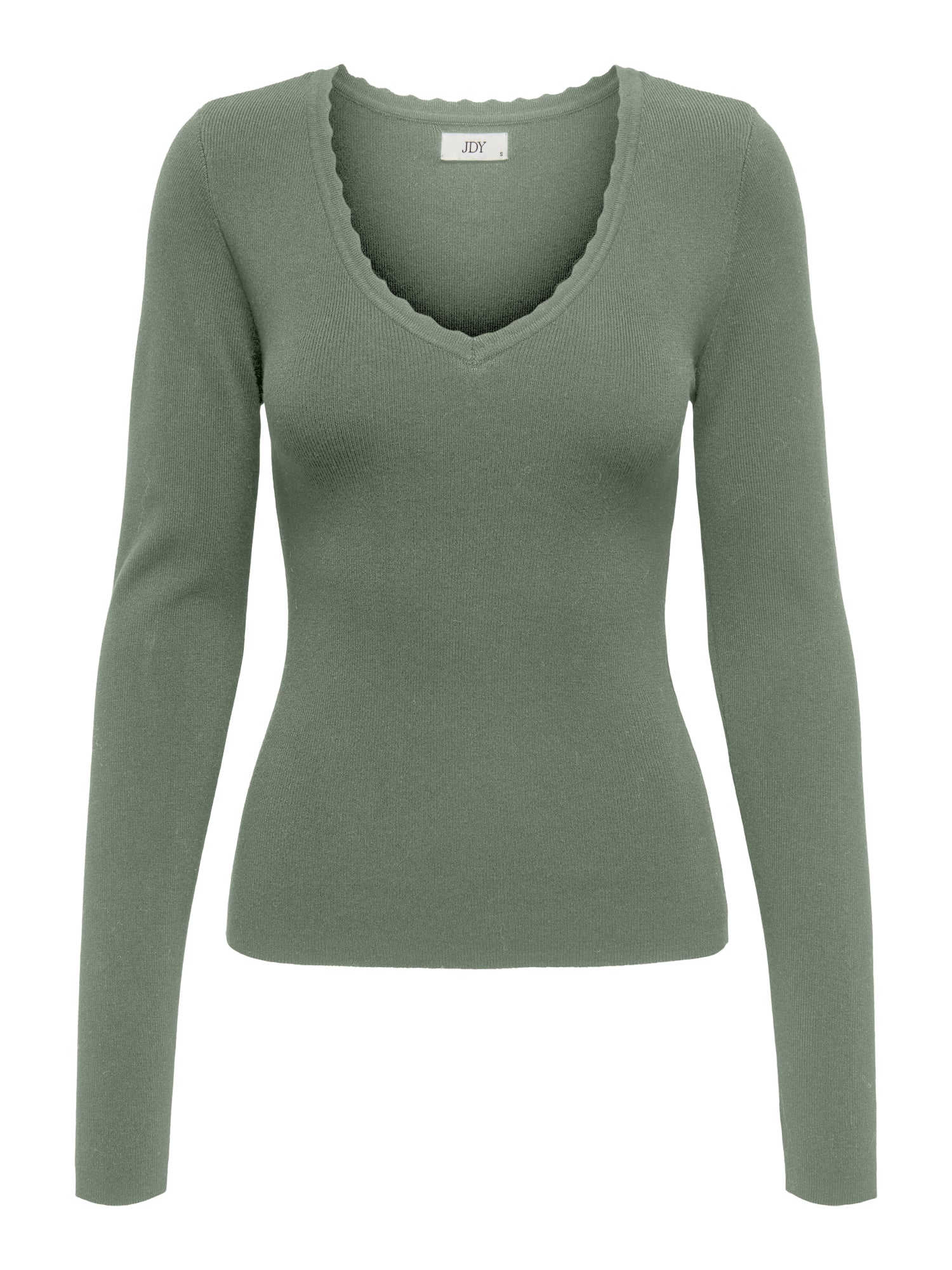 JDY Langarmshirts  grün