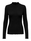 JDY Langarmshirts  schwarz