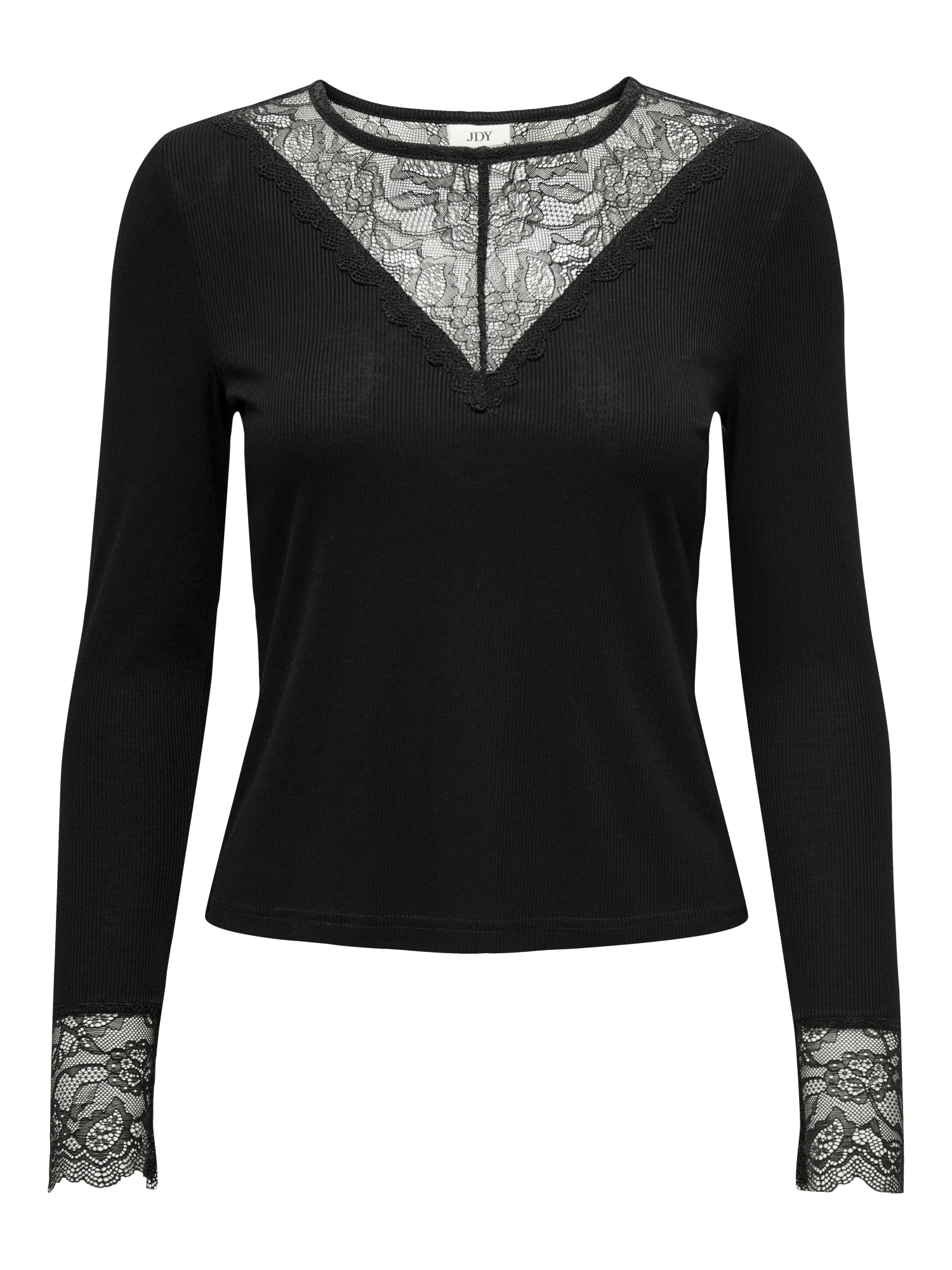 JDY Langarmshirts  schwarz