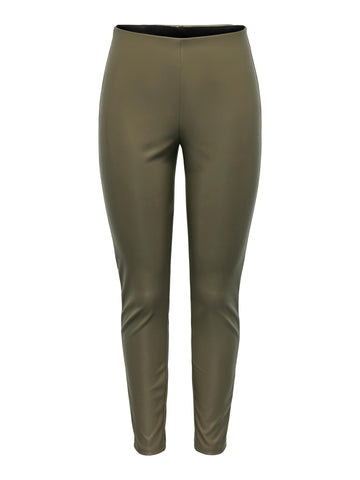 Leggings in Lederoptik