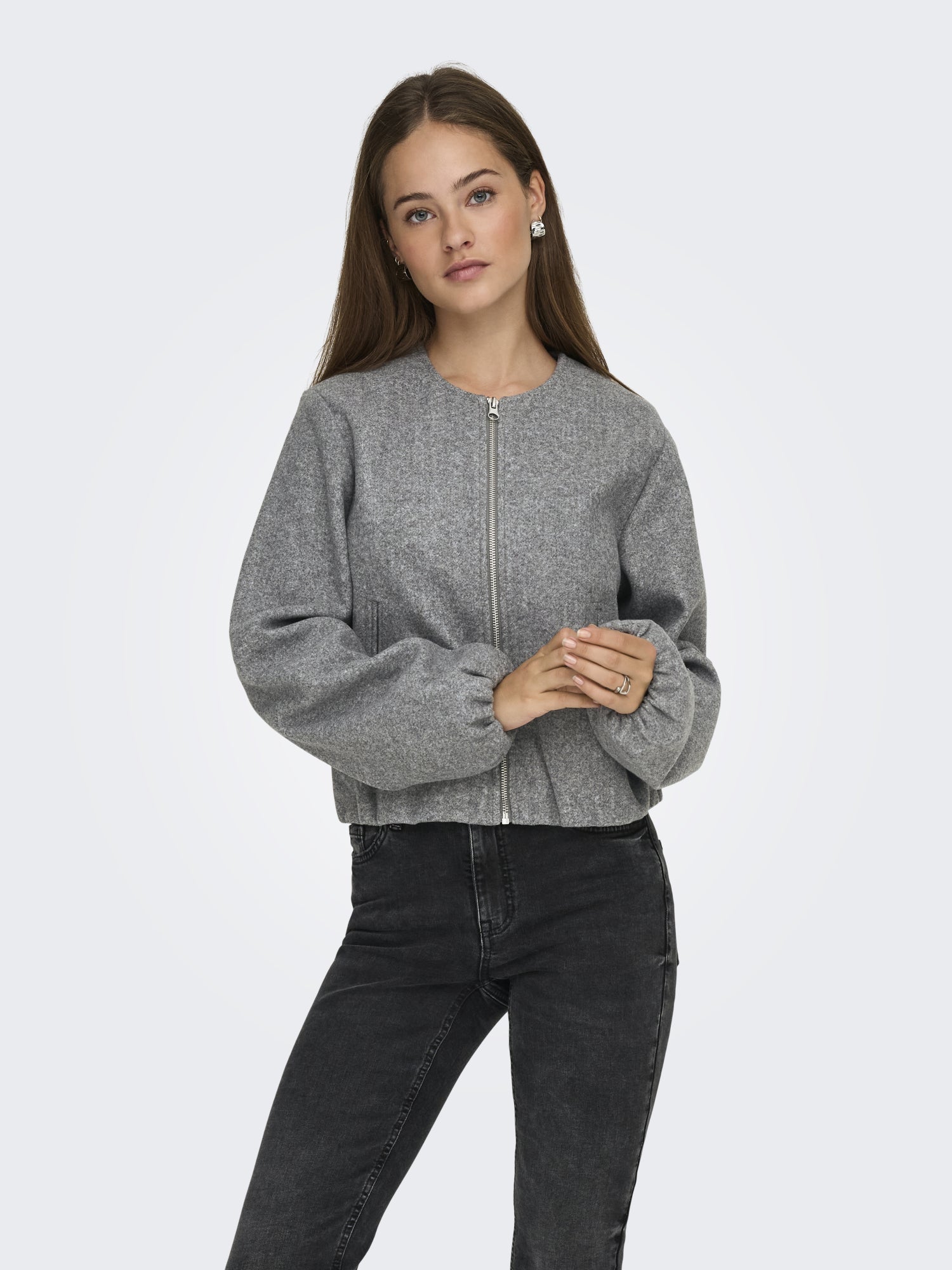 JDY Leichte Jacken  grau