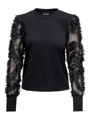 Sweatshirt mit Meshärmel