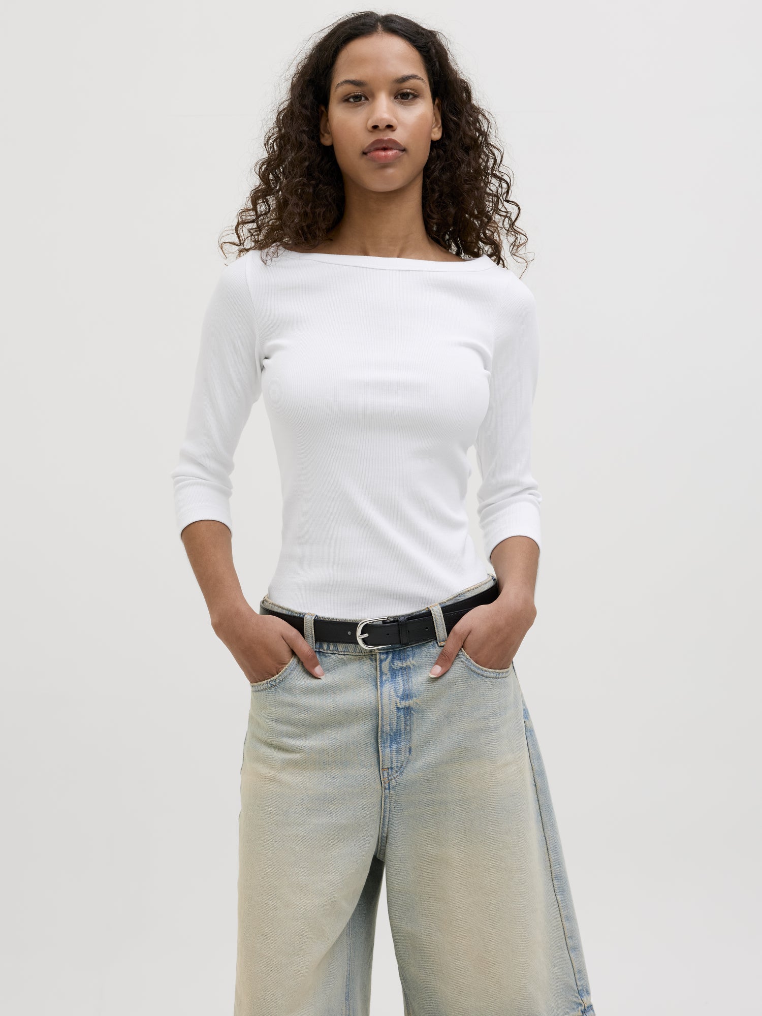 JJXX 3/4-Shirts  weiß