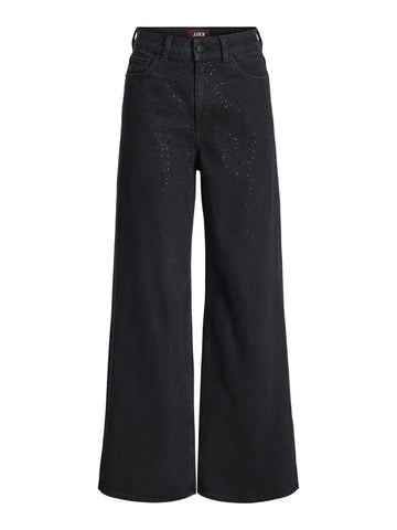 JXTOKYO AVA Wide-Leg-Jeans mit Strasssteinen
