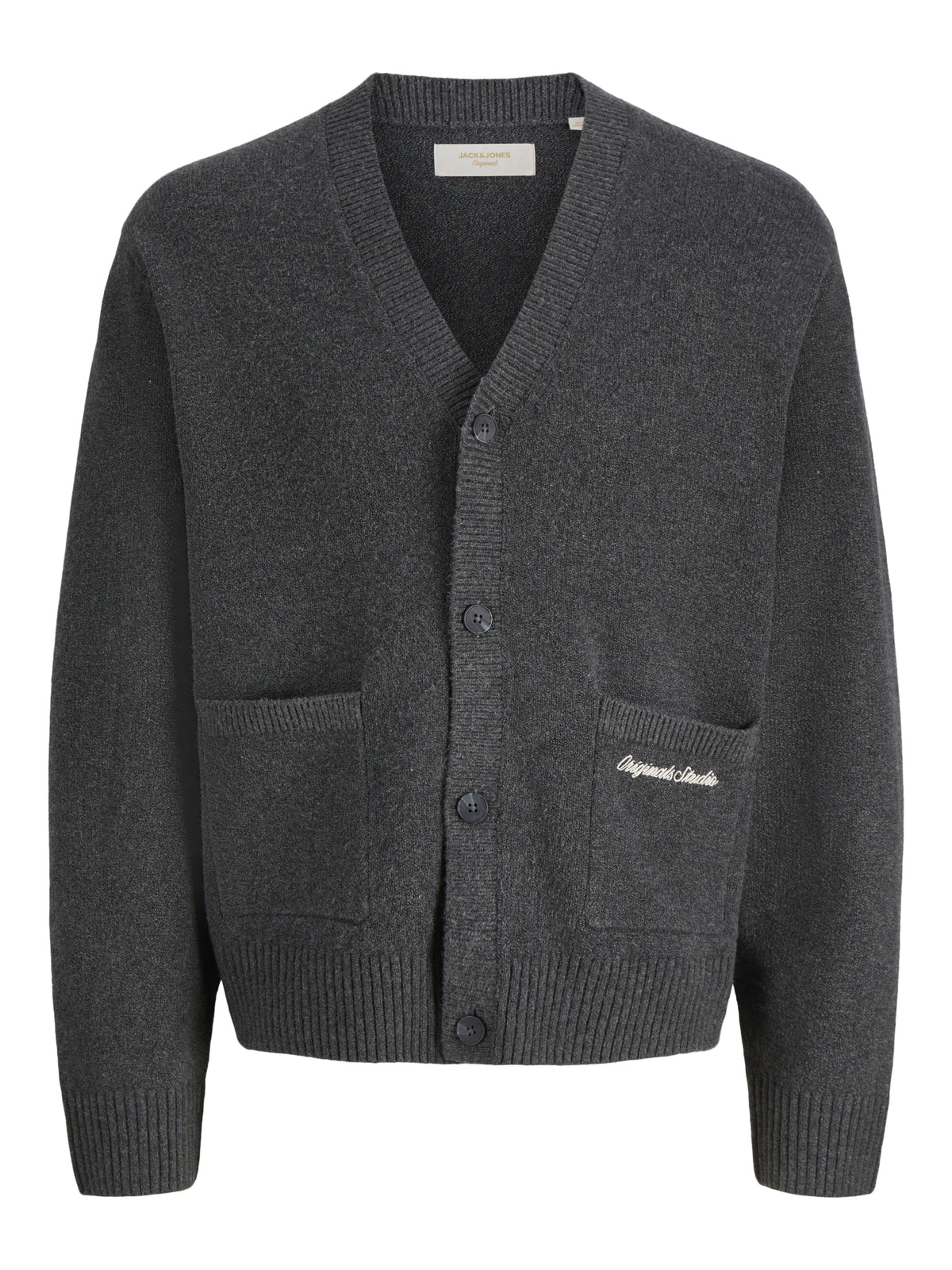 Jack & Jones Strickjacken  dunkelgrau
