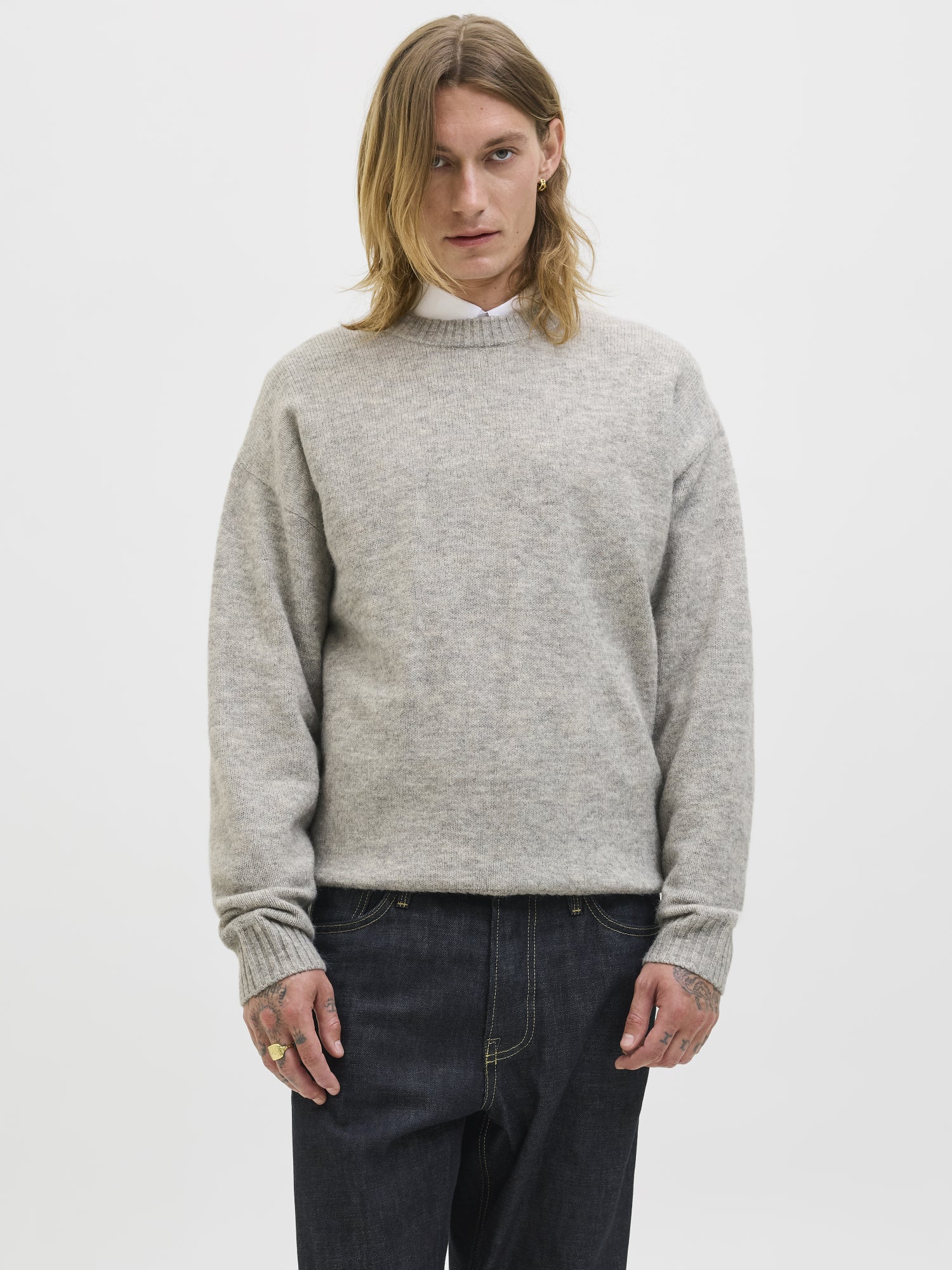 Jack & Jones Pullover  hellgrau