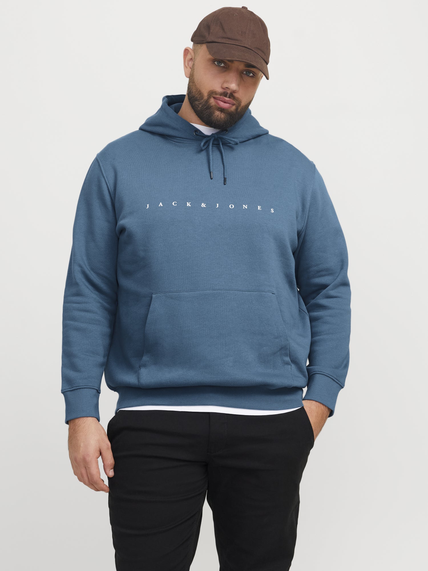 Jack&Jones PLUS Hoodies  blau