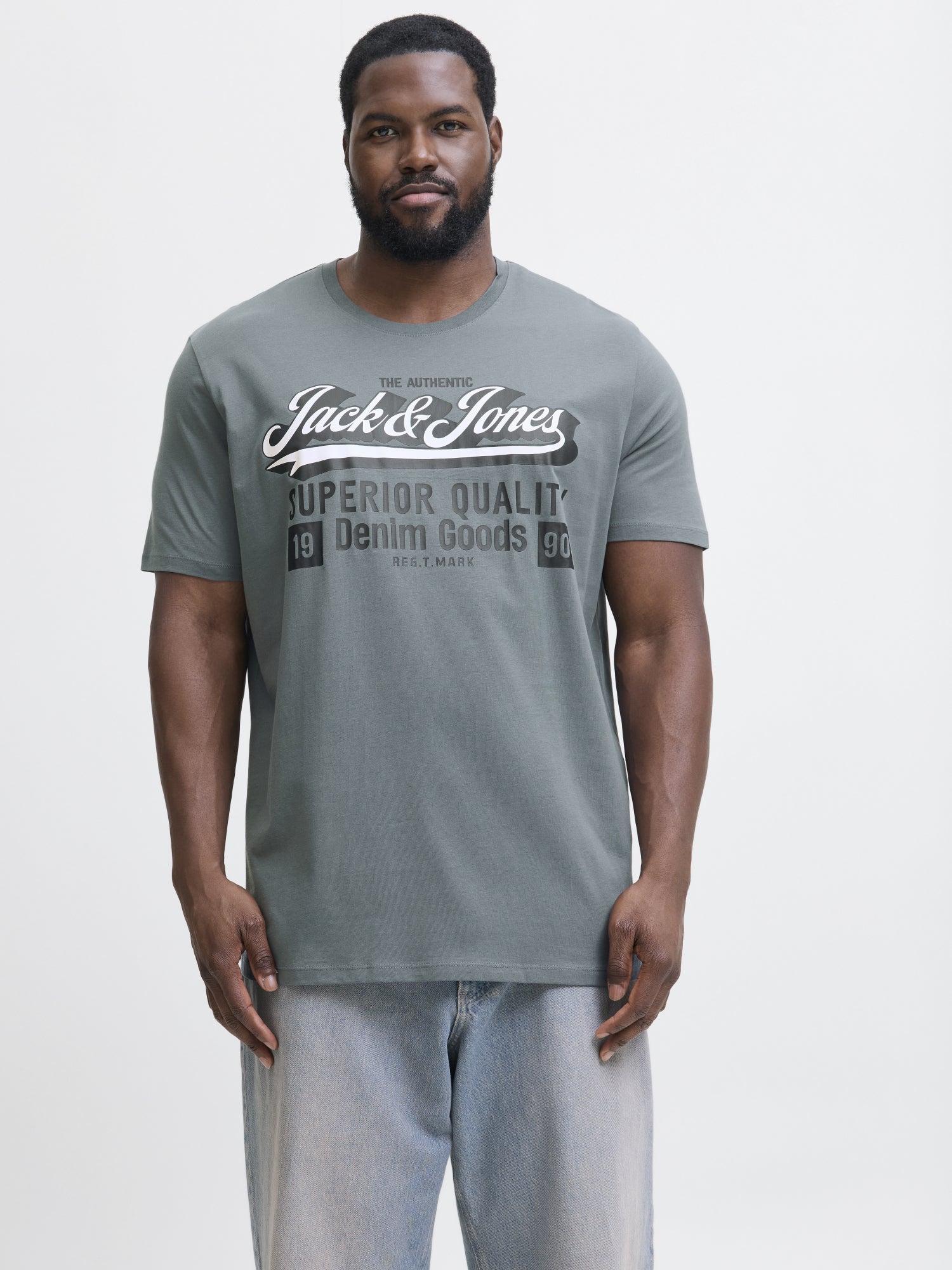 Jack&Jones PLUS T-Shirts  hellgrau