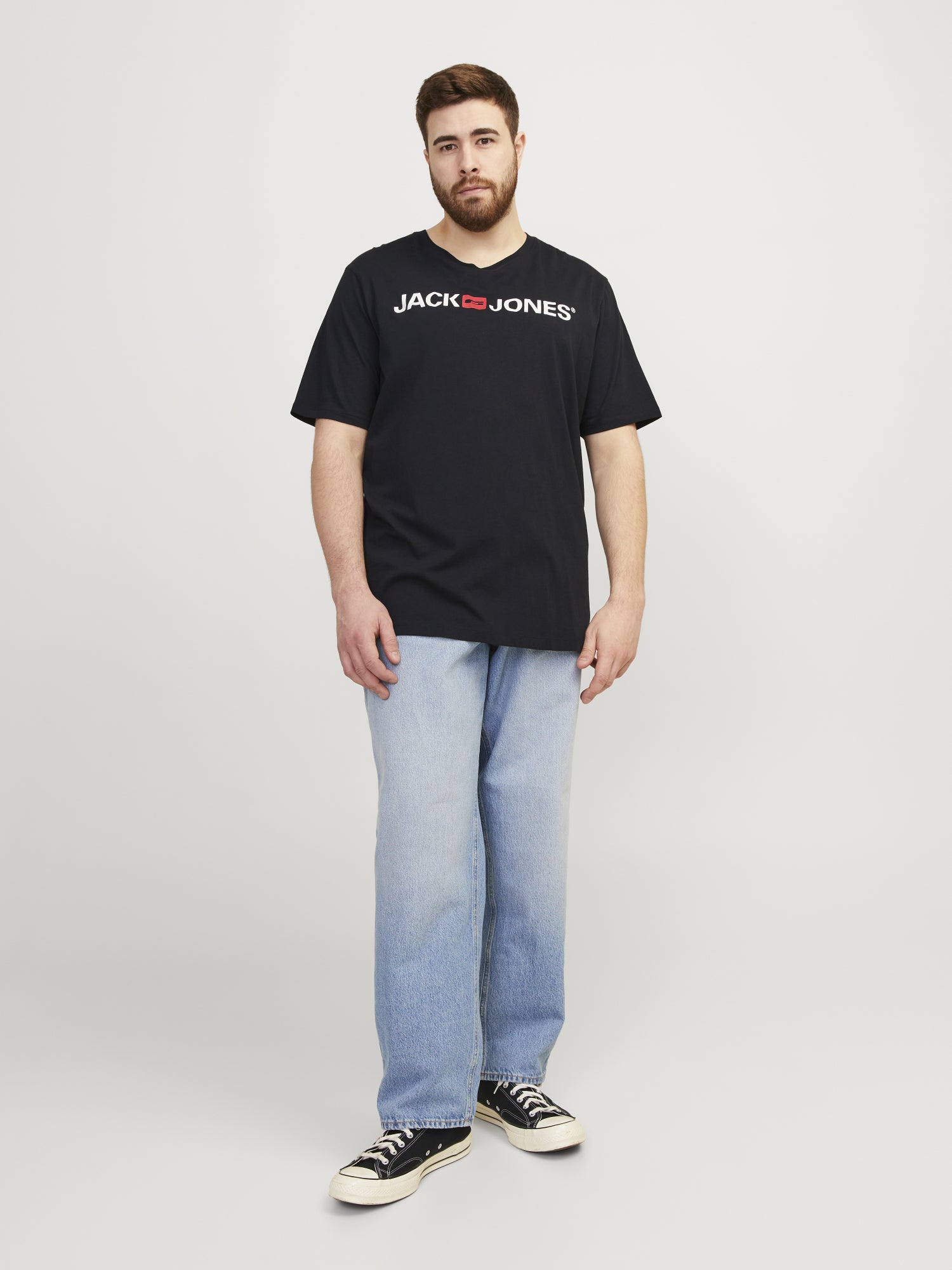 Jack&Jones PLUS T-Shirts  schwarz