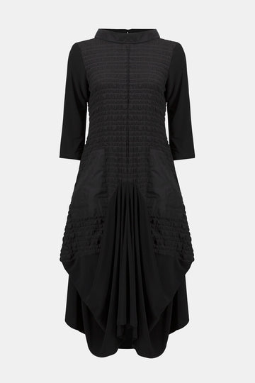 Hüllenkleid aus Bubble-Jacquard