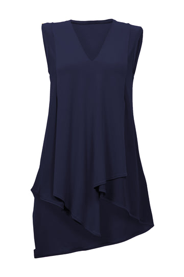 Jerseytunika mit V-Ausschnitt