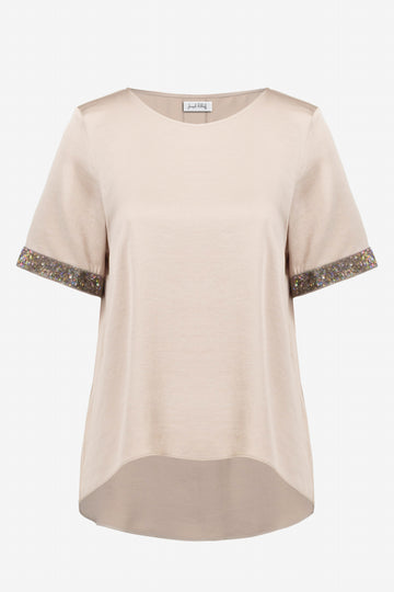 Oberteil aus mit Strasssteinen