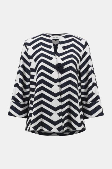 Trapez-Jacke aus Jacquard