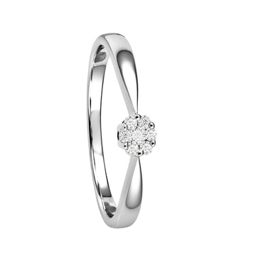 Ring 375 WG 7 Diamanten