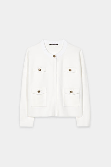 Blouson aus elastischem Feinstrick