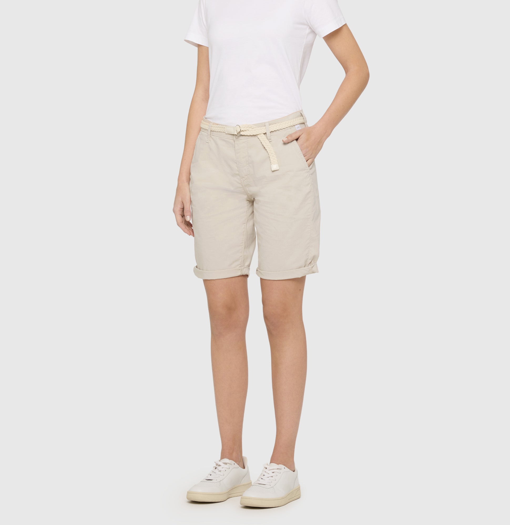 MAC Jeansshorts  beige