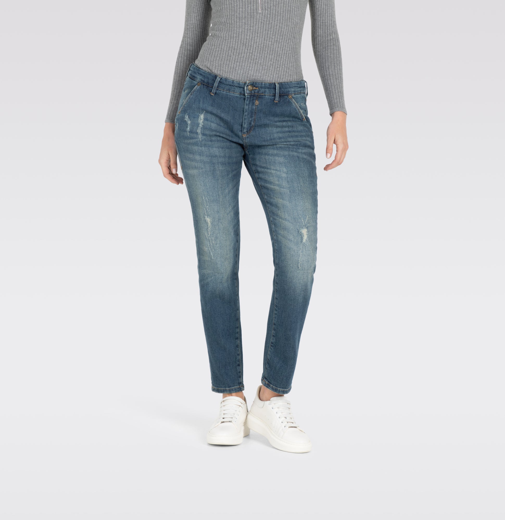 MAC Vintage Skinny, Slim  dunkelblau
