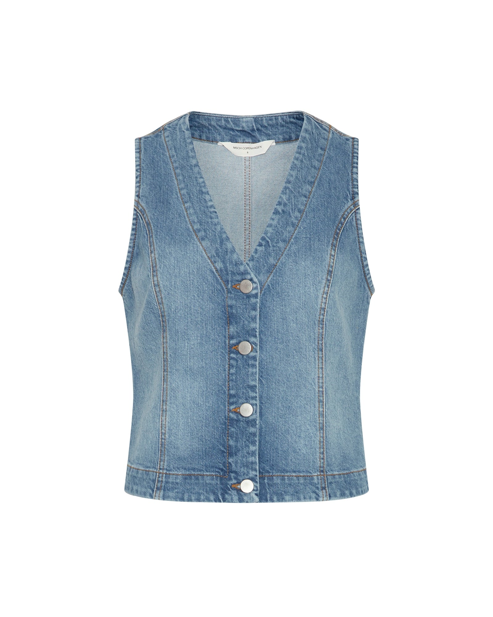 MSCH Copenhagen Jeansjacken  blau