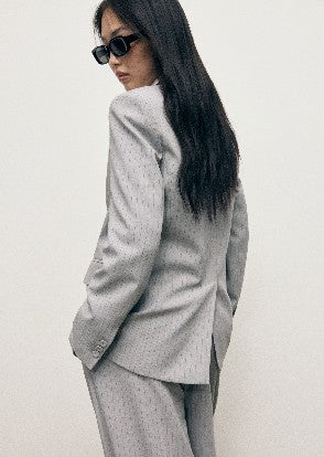 Mango Blazer  hellgrau